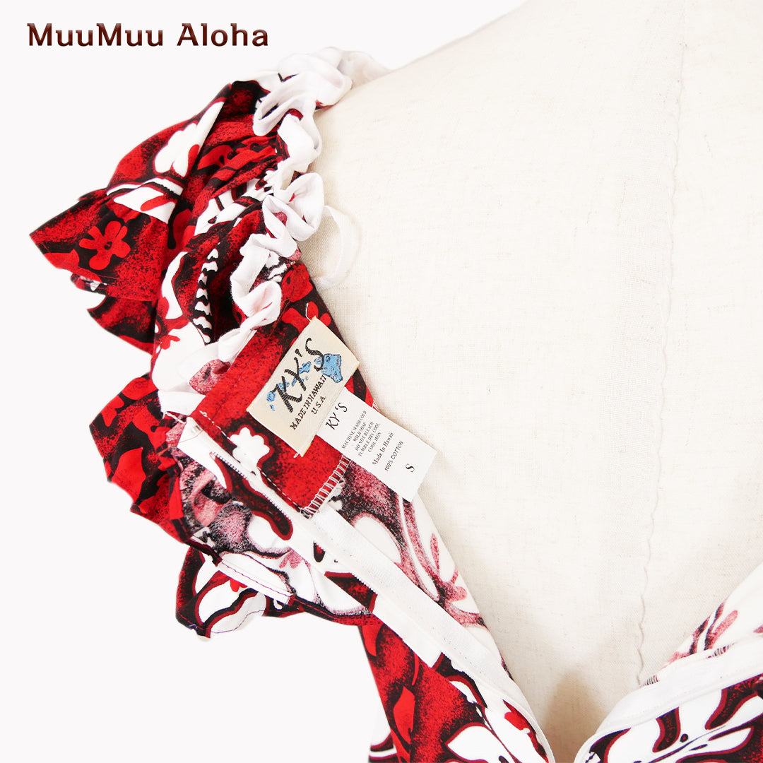 ムームーワンピース(かりゆし)KY'S Hawaii Sサイズ(1-2)