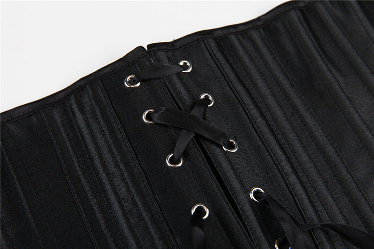 商品No.K0079【購入商品】ブライダルインナー:フルスチールリブ セクシーコート サテンウエストシール ウエストベルトクリップ セクシーコートコルセット