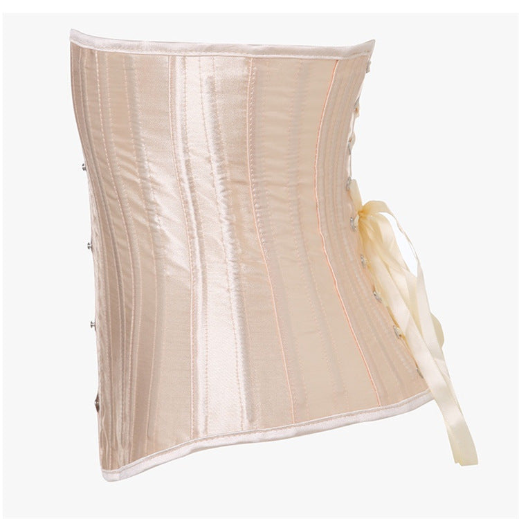 商品No.K0079【購入商品】ブライダルインナー:フルスチールリブ セクシーコート サテンウエストシール ウエストベルトクリップ セクシーコートコルセット