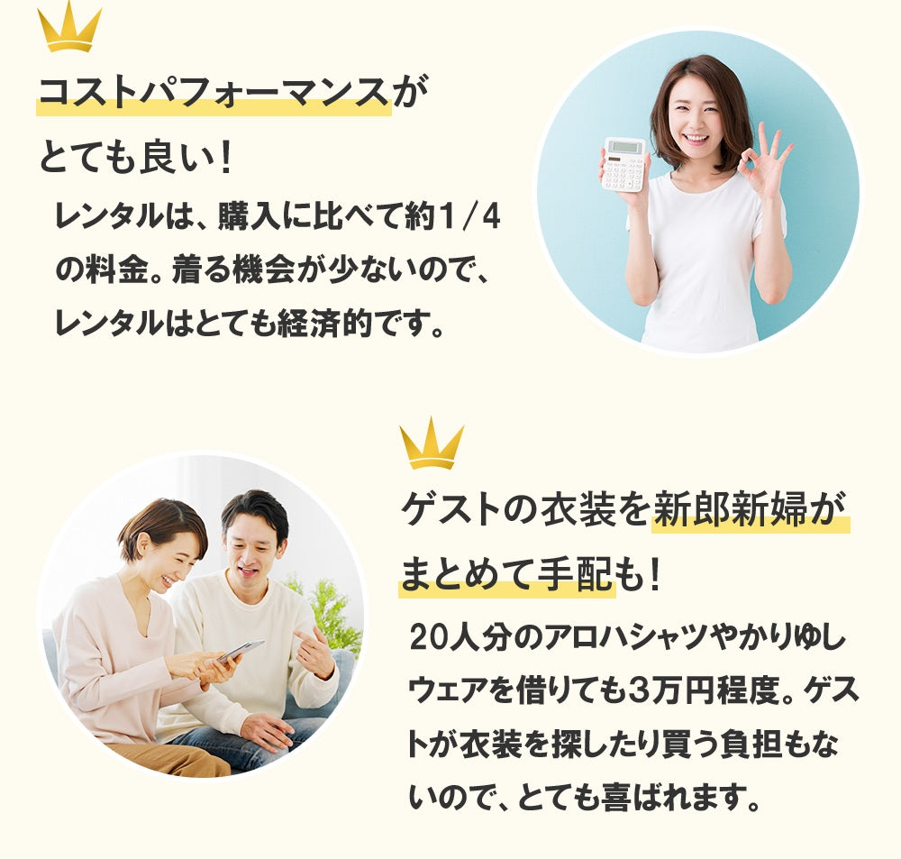 かりゆしウェア/アロハシャツ全17色【6日間レンタル商品】R1-1 -A 沖縄やハワイでの結婚式にゲスト用レンタル衣装