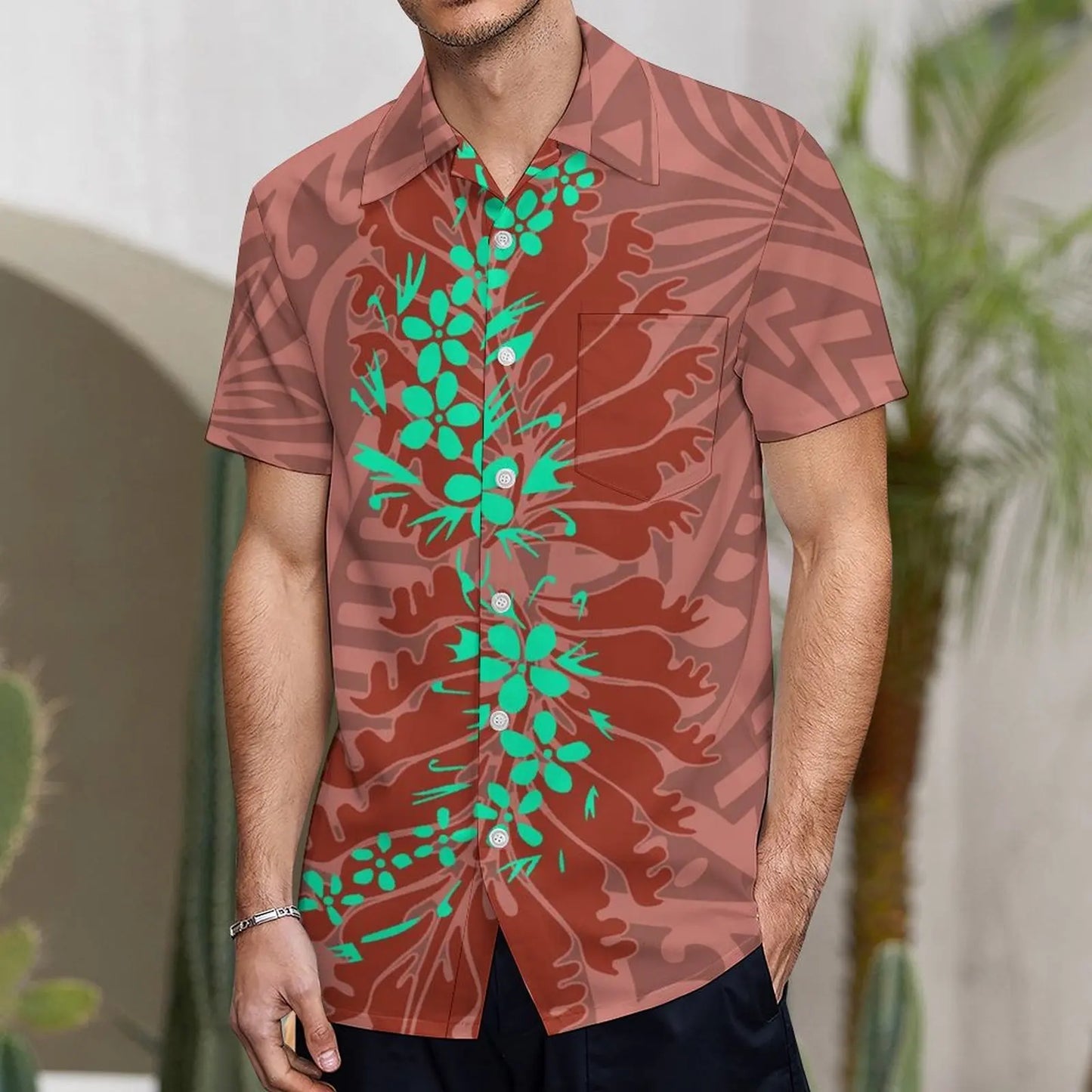 商品No.K0124【購入商品】アロハシャツ 家族(メンズ レディース キッズ) ペアルック ハワイ 結婚式 沖縄 グァム オーストラリア リゾートドレス 色: オレンジ サイズ:9XL(10L)まで