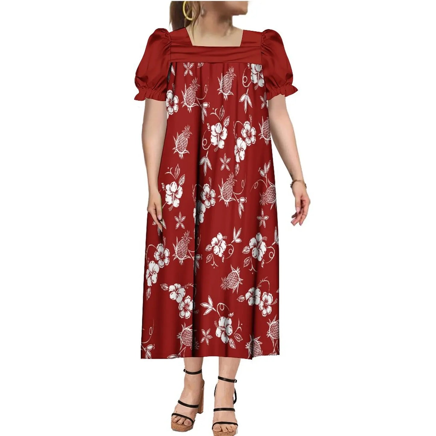 商品No.K0220【購入商品】アロハシャツ 家族(メンズ レディース キッズ) ペアルック ハワイ 結婚式 沖縄 グァム オーストラリア リゾートドレス 色: レッド サイズ:9XL(10L)まで