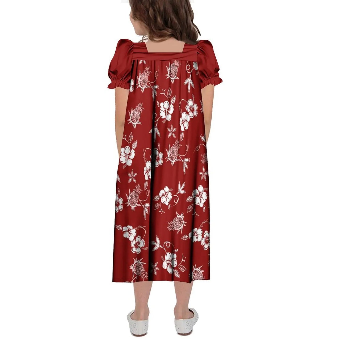 商品No.K0220【購入商品】アロハシャツ 家族(メンズ レディース キッズ) ペアルック ハワイ 結婚式 沖縄 グァム オーストラリア リゾートドレス 色: レッド サイズ:9XL(10L)まで