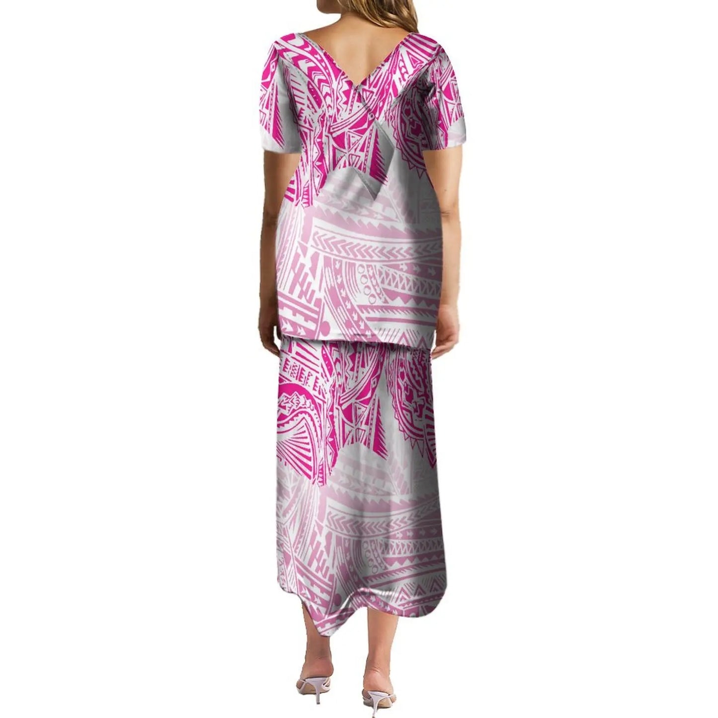 商品No.K0183【購入商品】アロハシャツ ワンピース(メンズ レディース ) ペアルック ハワイ 結婚式 沖縄 グァム オーストラリア リゾートドレス 色: ピンク サイズ:9XL(10L)まで