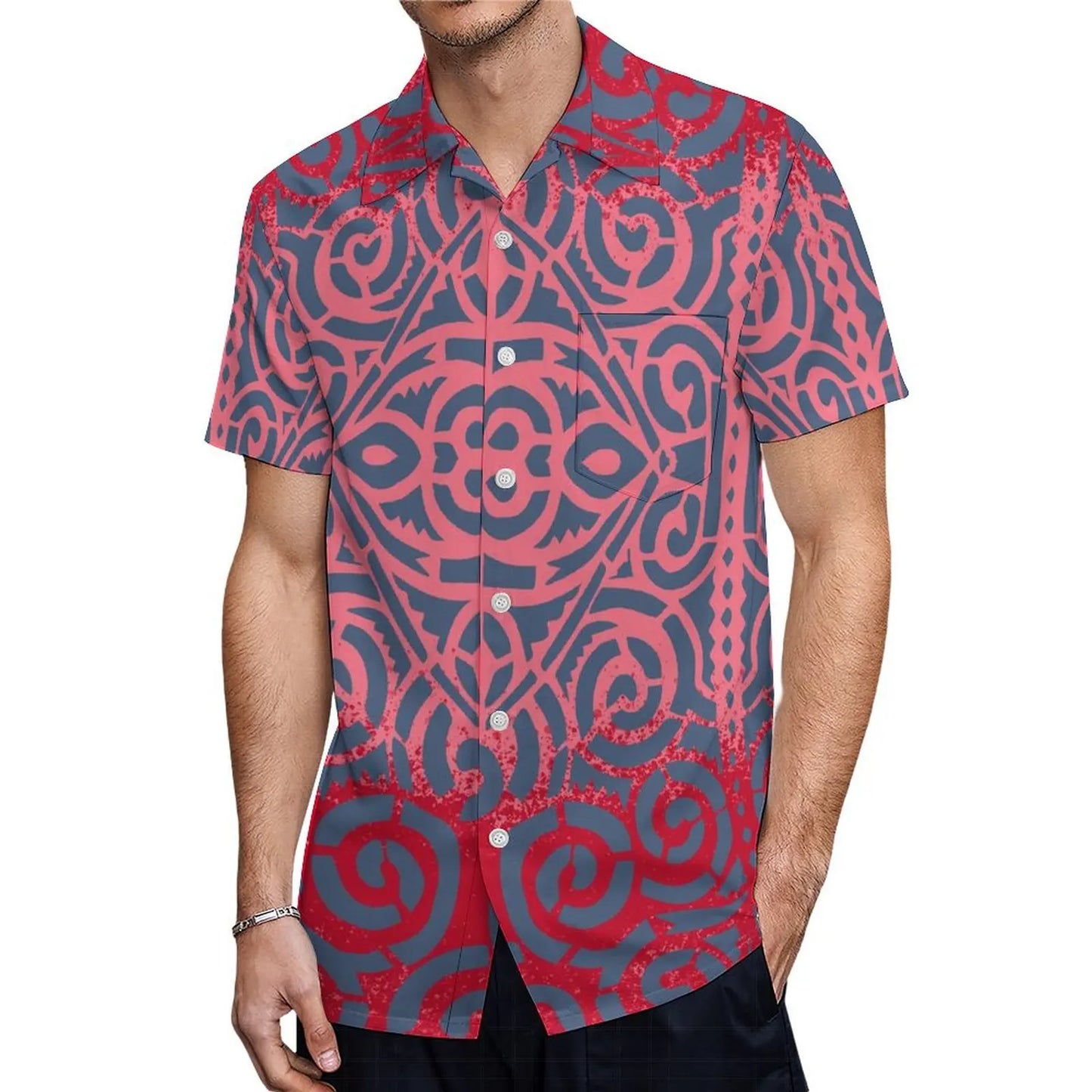 商品No.K0125【購入商品】アロハシャツ 家族(メンズ レディース キッズ)ペアルック ハワイ 結婚式 沖縄 グァム オーストラリア リゾートドレス 色: ダスティピンク(くすみカラー)サイズ:9XL(10L)まで