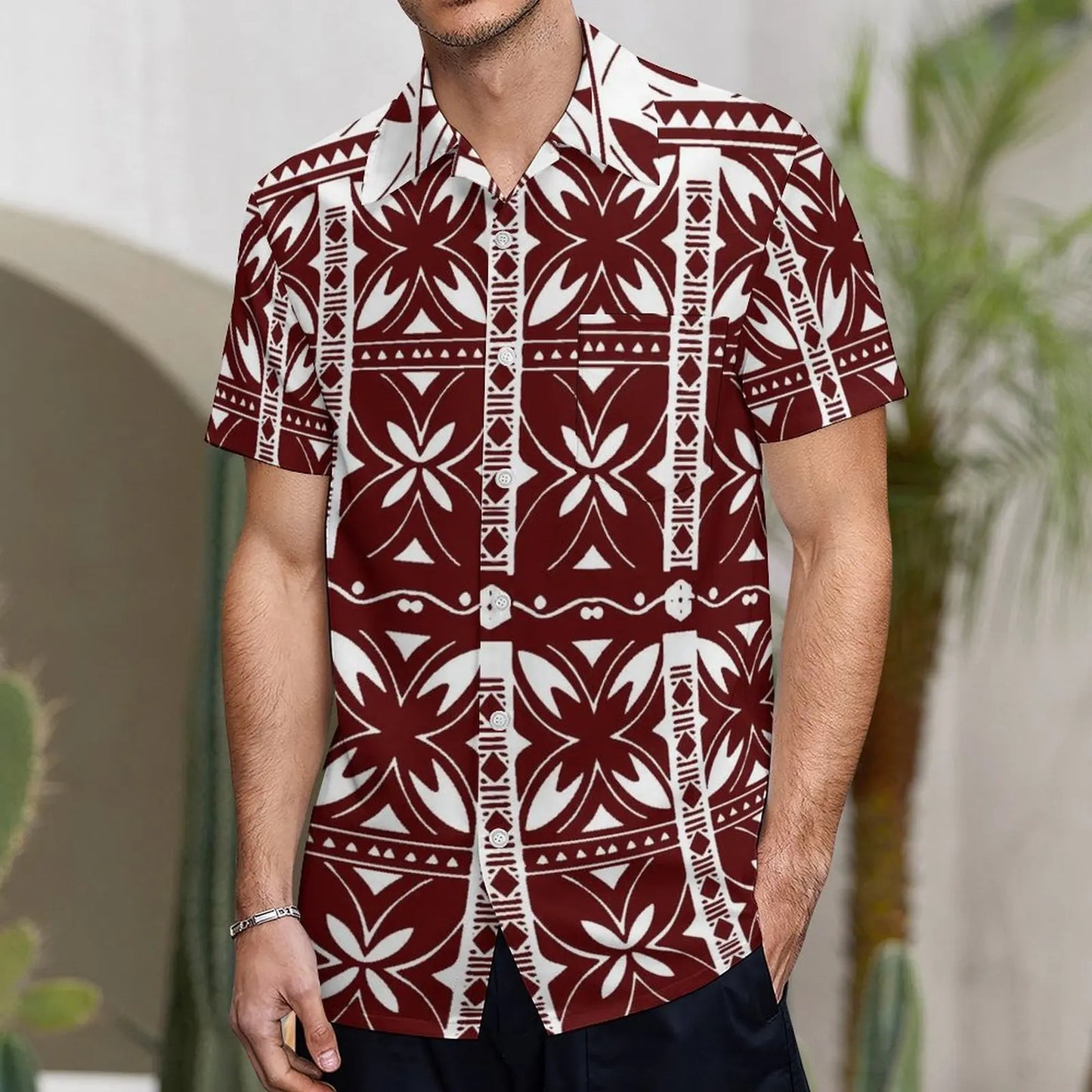 商品No.K0159【購入商品】アロハシャツ 家族(メンズ レディース キッズ) ペアルック ハワイ 結婚式 沖縄 グァム オーストラリア リゾートドレス 色: ブラウン×ホワイト サイズ:9XL(10L)まで