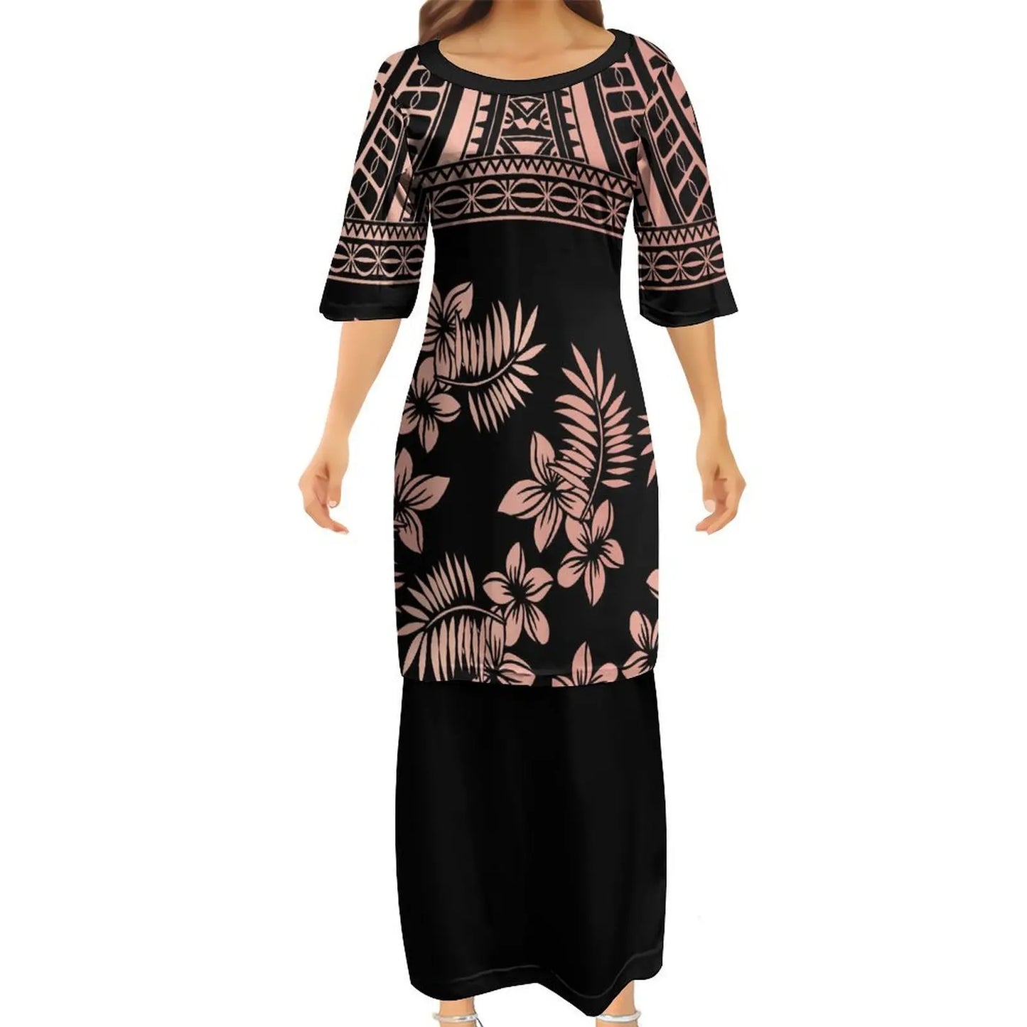 商品No.K0128【購入商品】アロハシャツ 家族(メンズ レディース キッズ) ペアルック ハワイ 結婚式 沖縄 グァム オーストラリア リゾートドレス 色: ブラウン×ピンク サイズ:9XL(10L)まで