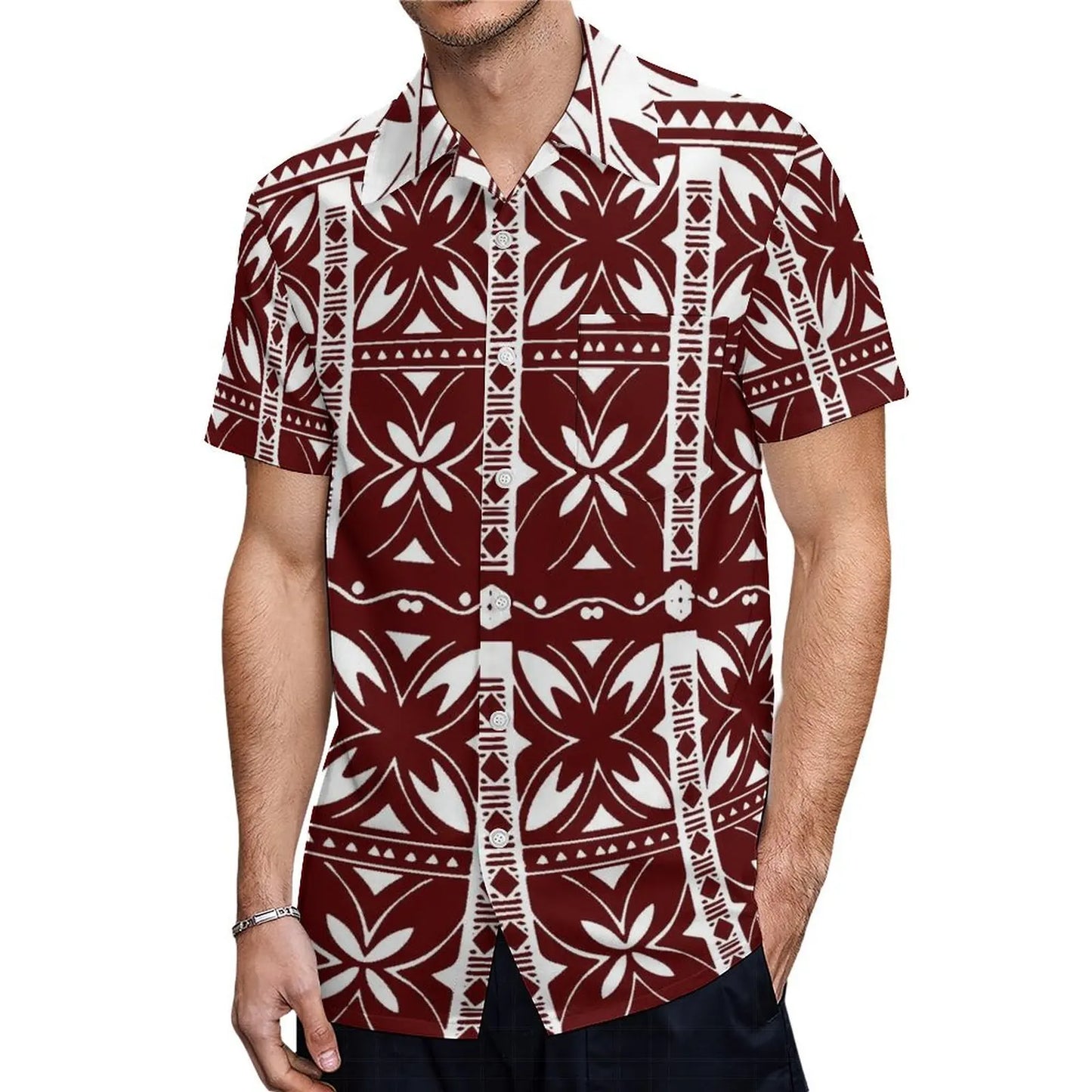 商品No.K0159【購入商品】アロハシャツ 家族(メンズ レディース キッズ) ペアルック ハワイ 結婚式 沖縄 グァム オーストラリア リゾートドレス 色: ブラウン×ホワイト サイズ:9XL(10L)まで