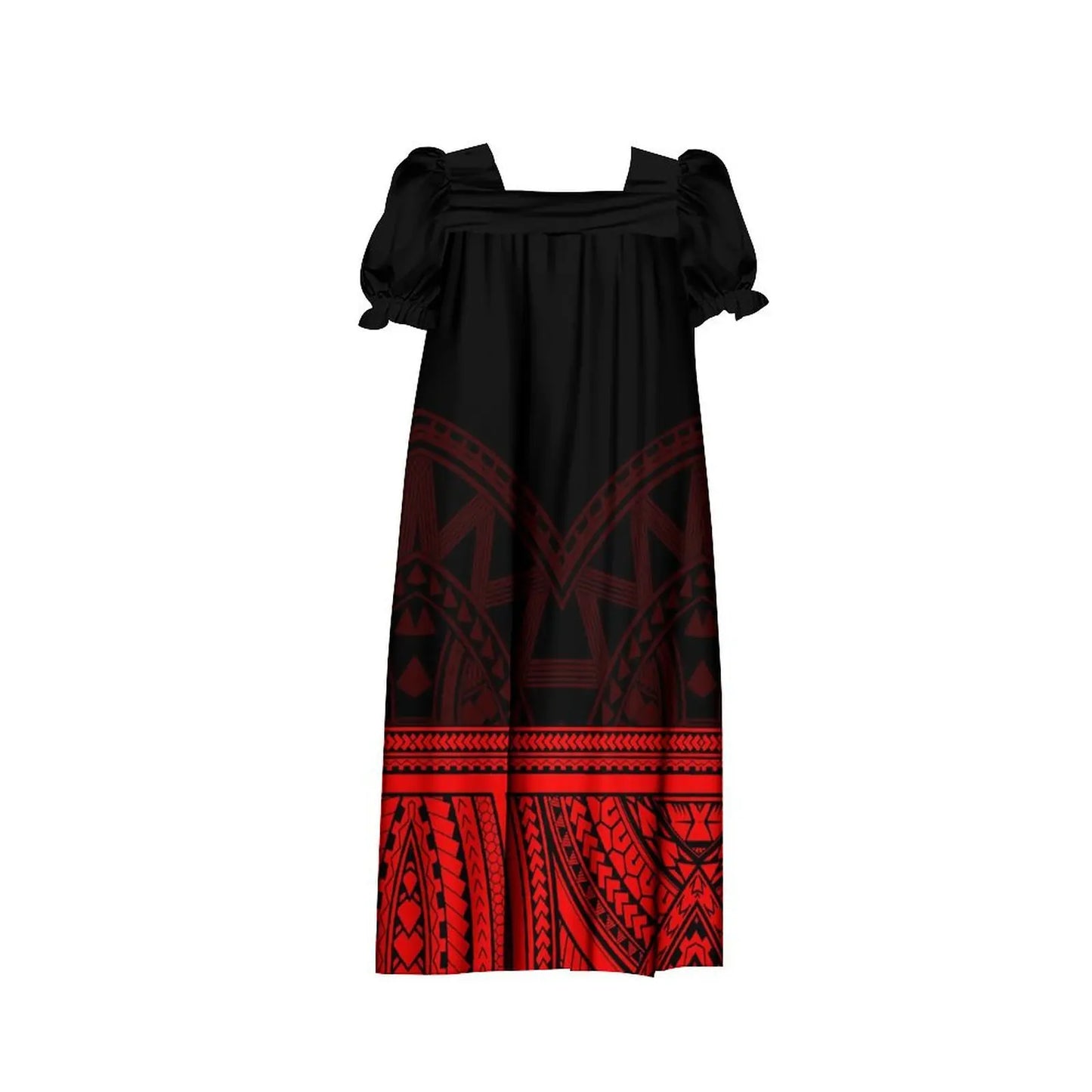 商品No.K0161【購入商品】アロハシャツ 家族(メンズ レディース キッズ) ペアルック ハワイ 結婚式 沖縄 グァム オーストラリア リゾートドレス 色:レッド×ブラック サイズ:9XL(10L)まで