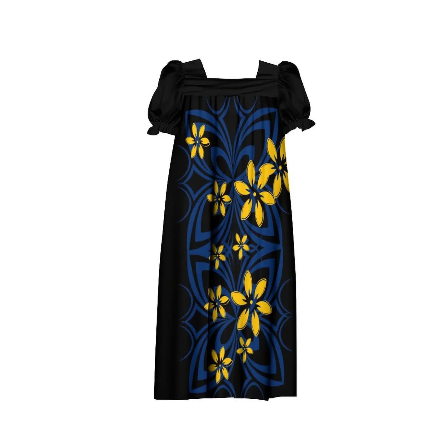 商品No.K0156【購入商品】アロハシャツ 家族(メンズ レディース キッズ) ペアルック ハワイ 結婚式 沖縄 グァム オーストラリア リゾートドレス 色: ブラック×ネイビーサイズ:9XL(10L)まで