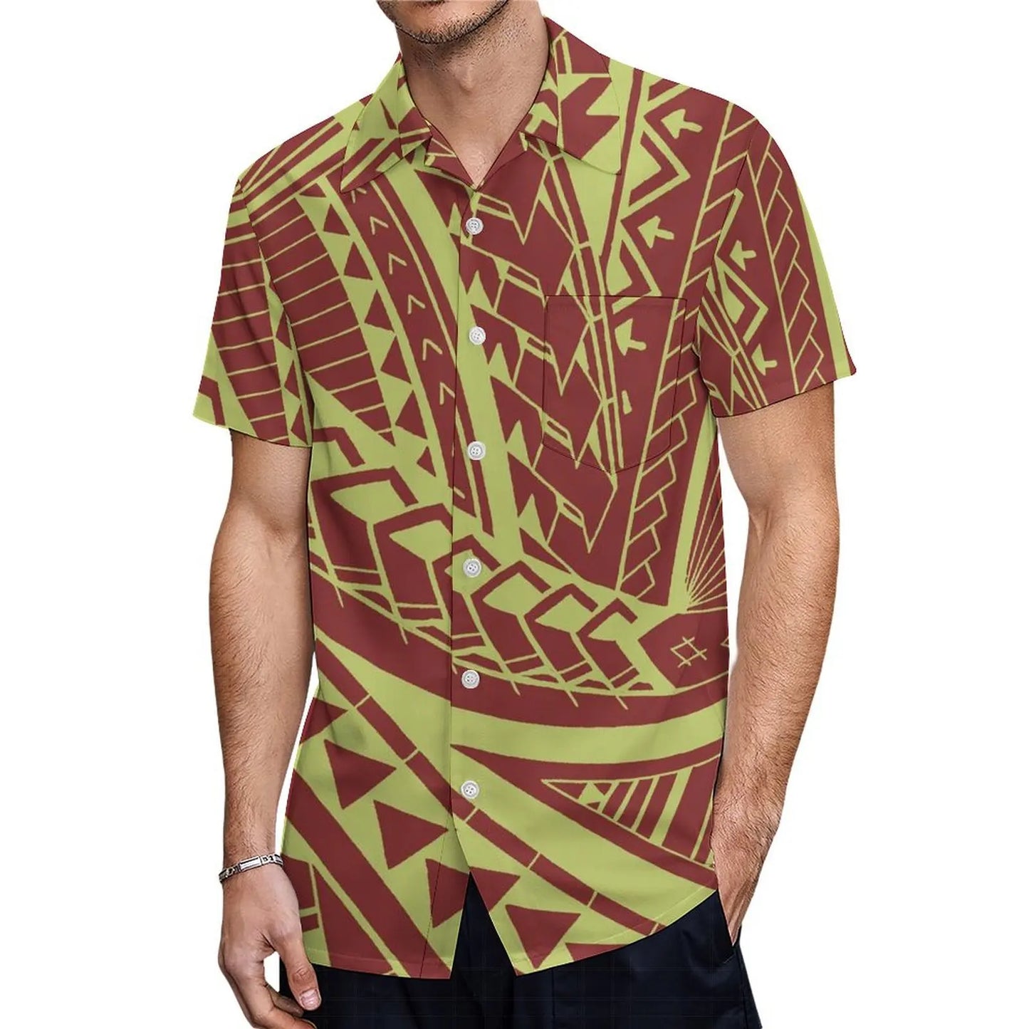 商品No.K0107【購入商品】アロハシャツ ワンピース(メンズ レディース ) ペアルック ハワイ  沖縄 グァム オーストラリア リゾートドレス 色: ブラウン系 サイズ: 9XL(10L)まで