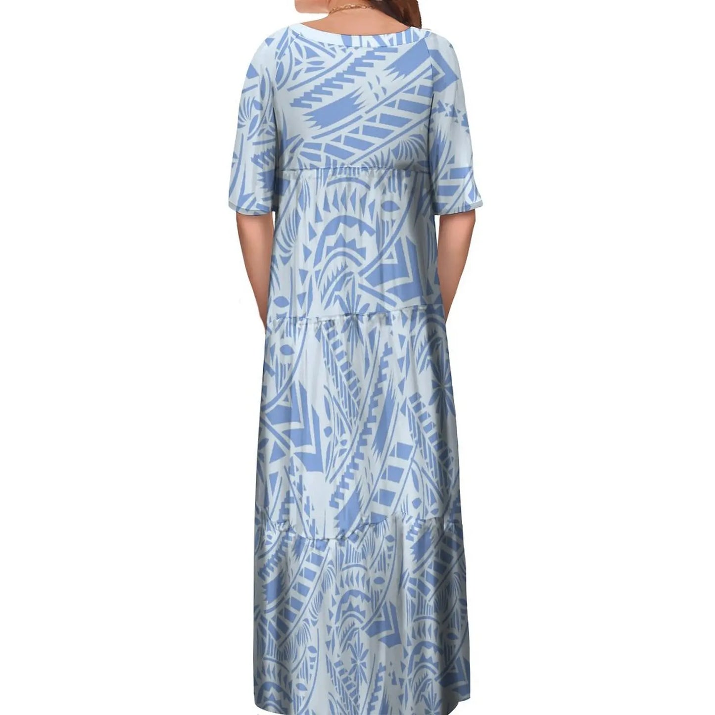 商品No.K0265【購入商品】アロハシャツ ペアルック ワンピース(ミッドスリーブケーキスカート) ハワイ、グアム、沖縄、オーストラリア、結婚式、ご両親、ご夫婦、ゲスト、衣装