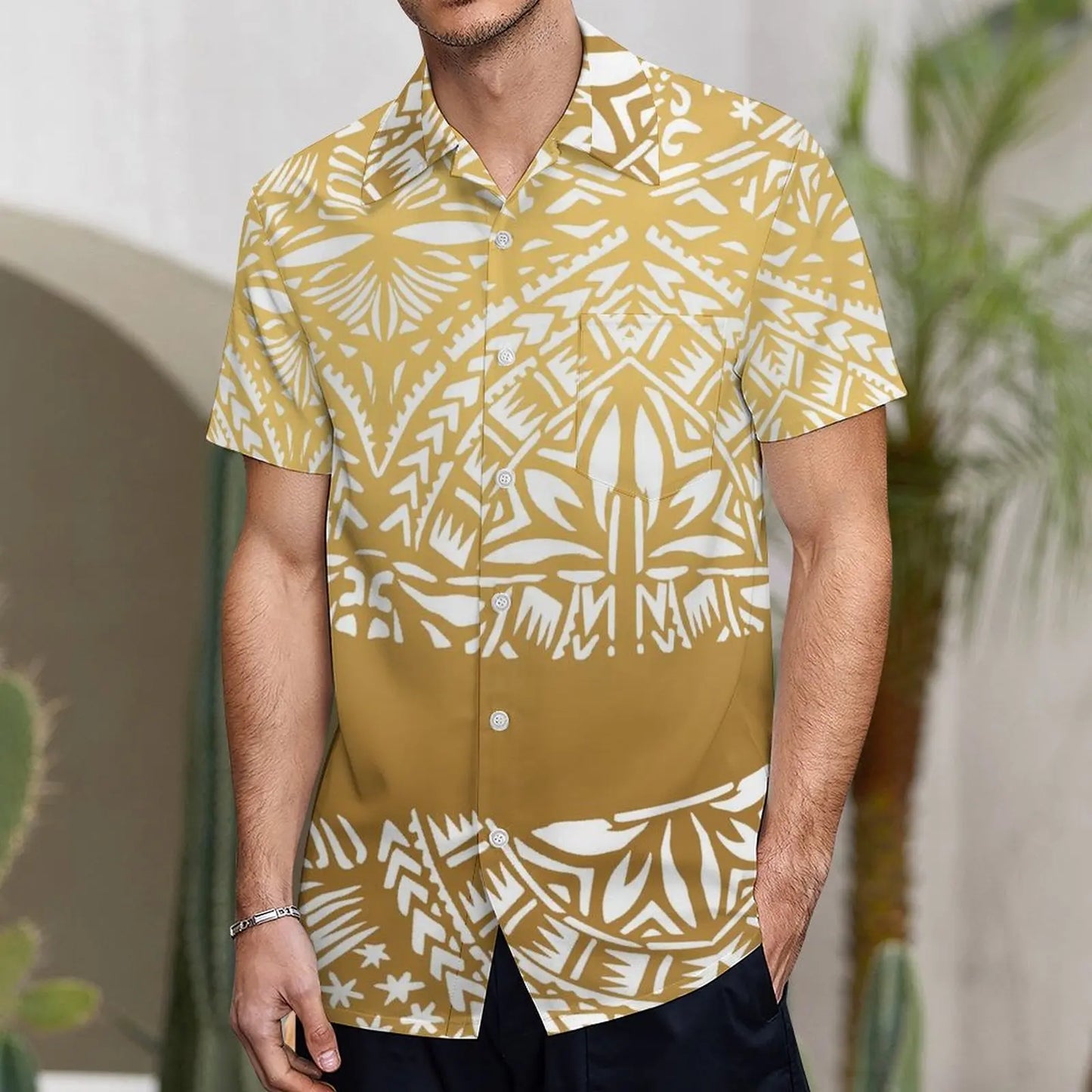 商品No.K0265【購入商品】アロハシャツ ペアルック ワンピース(ミッドスリーブケーキスカート) ハワイ、グアム、沖縄、オーストラリア、結婚式、ご両親、ご夫婦、ゲスト、衣装