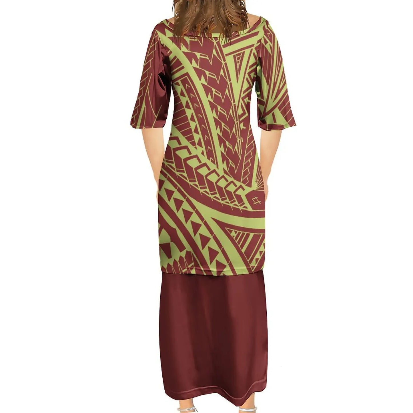 商品No.K0107【購入商品】アロハシャツ ワンピース(メンズ レディース ) ペアルック ハワイ  沖縄 グァム オーストラリア リゾートドレス 色: ブラウン系 サイズ: 9XL(10L)まで