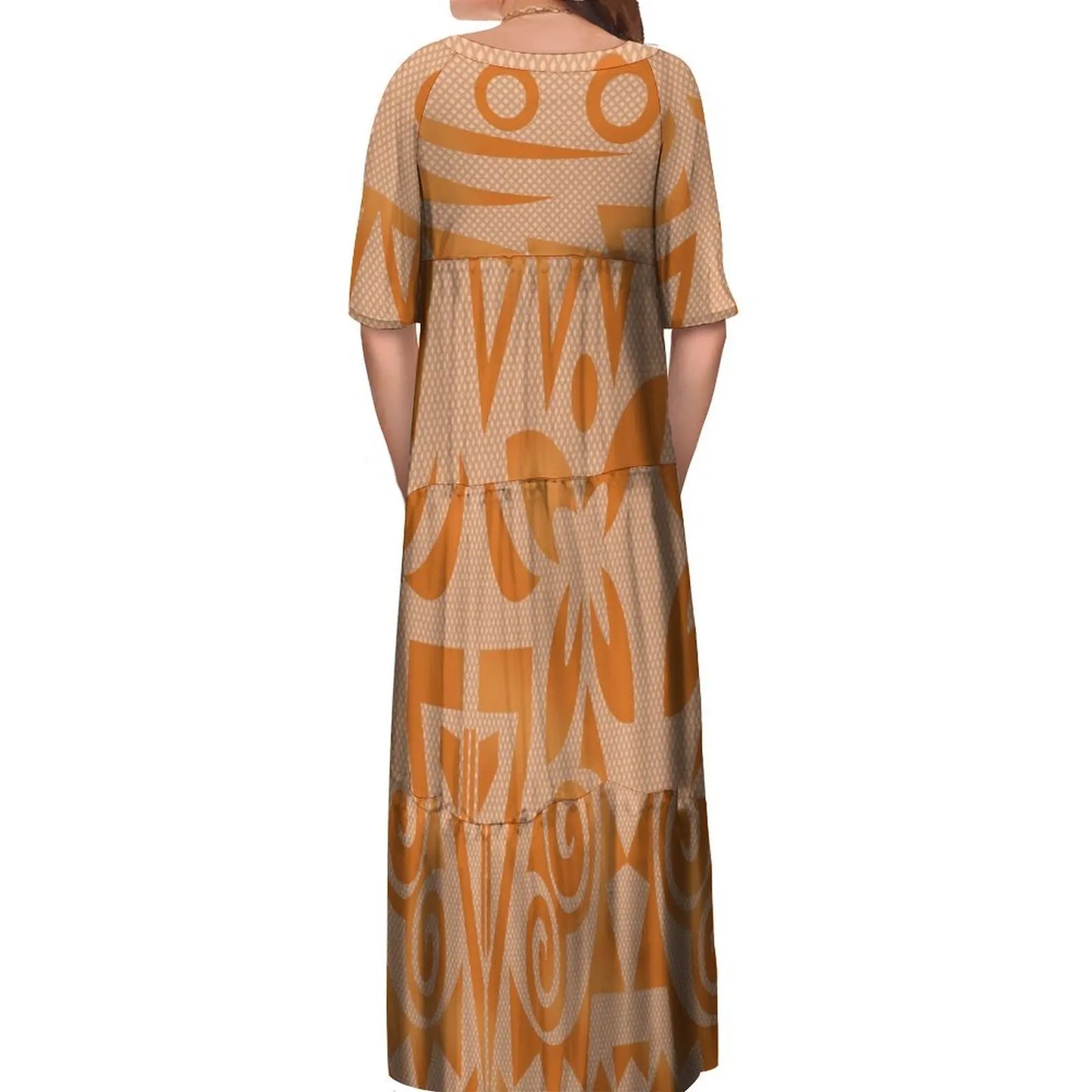 商品No.K0264【購入商品】アロハシャツ ペアルック ワンピース(ミッドスリーブケーキスカート) ハワイ、グアム、沖縄、オーストラリア、結婚式、ご両親、ご夫婦、ゲスト、衣装