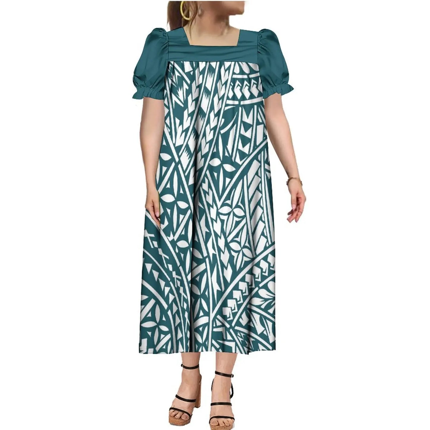 商品No.K0155【購入商品】アロハシャツ 家族(メンズ レディース キッズ) ペアルック ハワイ 結婚式 沖縄 グァム オーストラリア リゾートドレス 色: グリーン×ホワイト サイズ:9XL(10L)まで