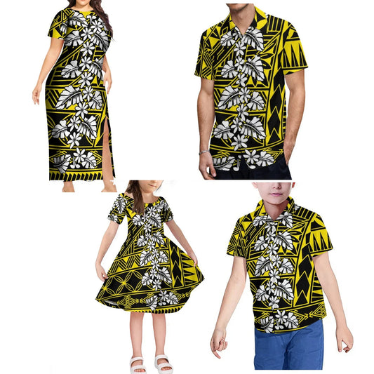 商品No.K0270【購入商品】親子 ペアルック 親子ペア 花柄 ワンピース アロハシャツ リンクコーデ 親子 コーデ ママ 女の子 パパ 男の子 キッズ 子供 リゾート 夏 海 ビーチ 旅行 ワンピース お揃い 親子コーデ 親子ペアルック