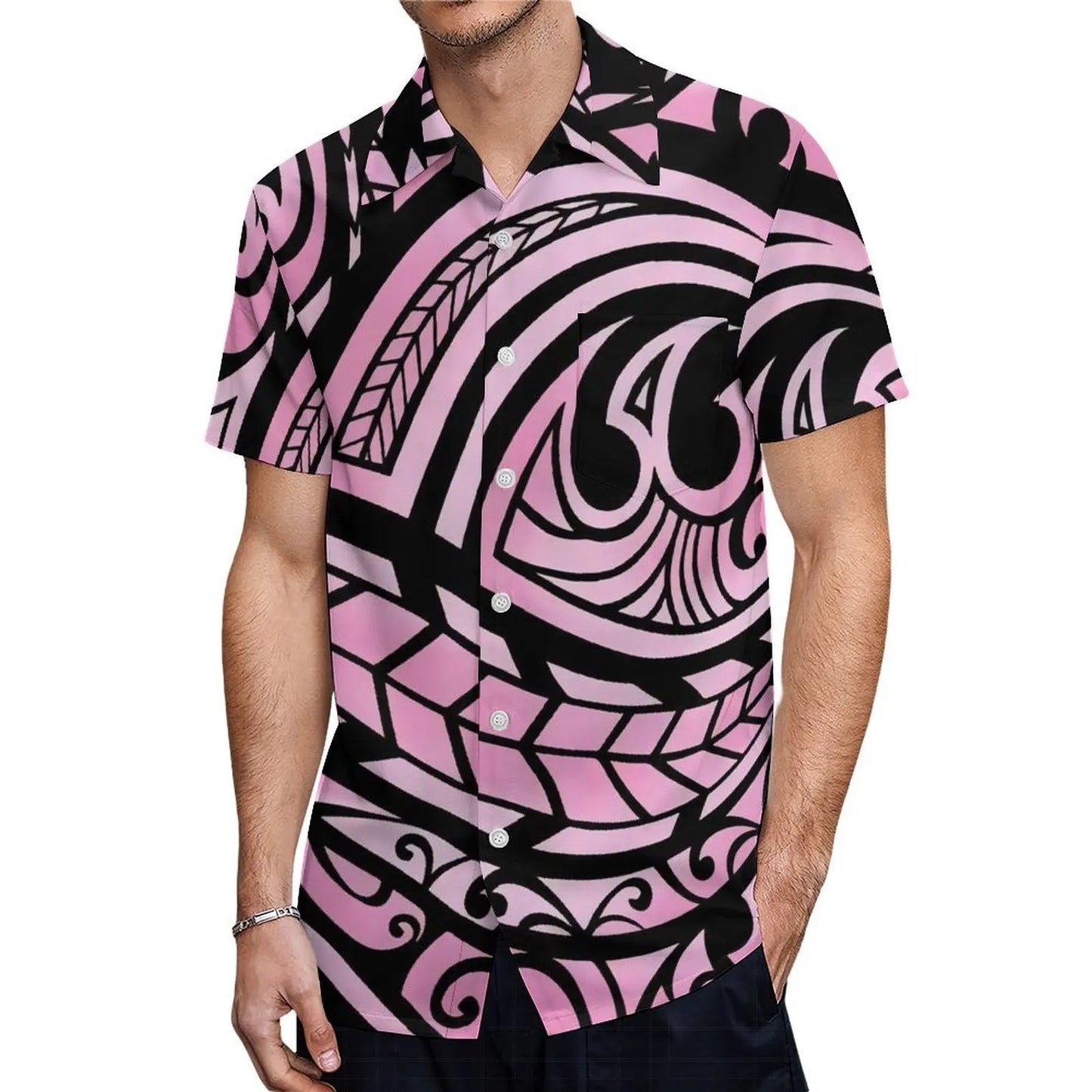 商品No.K0157【購入商品】アロハシャツ 家族(メンズ レディース キッズ) ペアルック ハワイ 結婚式 沖縄 グァム オーストラリア リゾートドレス 色: ピンク サイズ:9XL(10L)まで