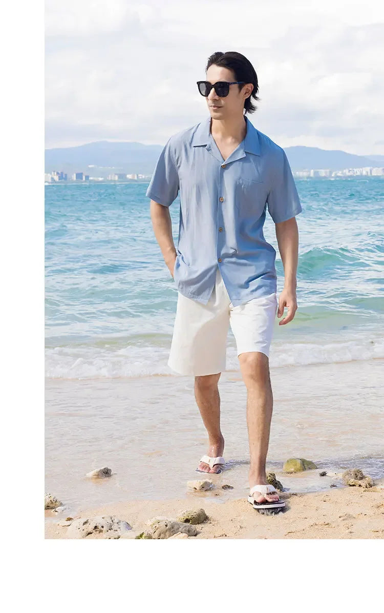 商品No.K0227【購入商品】アロハシャツ 親子(メンズ  キッズ) ペアルック ハワイ 結婚式 沖縄 グァム オーストラリア リゾートシャツ  色:スカイブルー  サイズ: boy  80~160  men's  M~XXXL