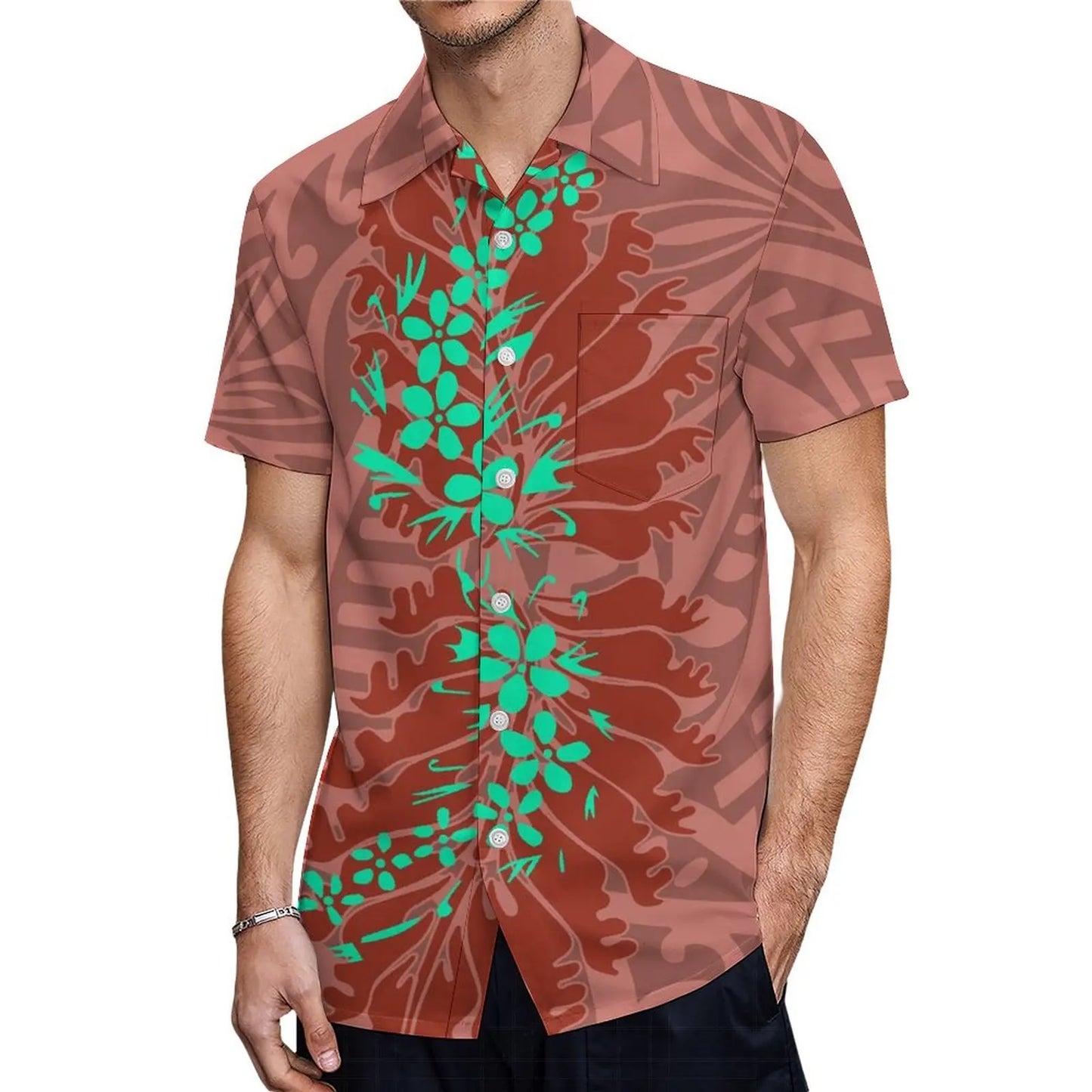 商品No.K0124【購入商品】アロハシャツ 家族(メンズ レディース キッズ) ペアルック ハワイ 結婚式 沖縄 グァム オーストラリア リゾートドレス 色: オレンジ サイズ:9XL(10L)まで