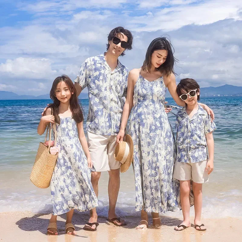 ハワイ 沖縄 結婚式 対応 商品No.K0306【購入商品】家族ペアルック(お揃い)サマーコーデ|父・母・子どもリンクコーデセット|結婚式ゲスト・参列者にもおすすめ