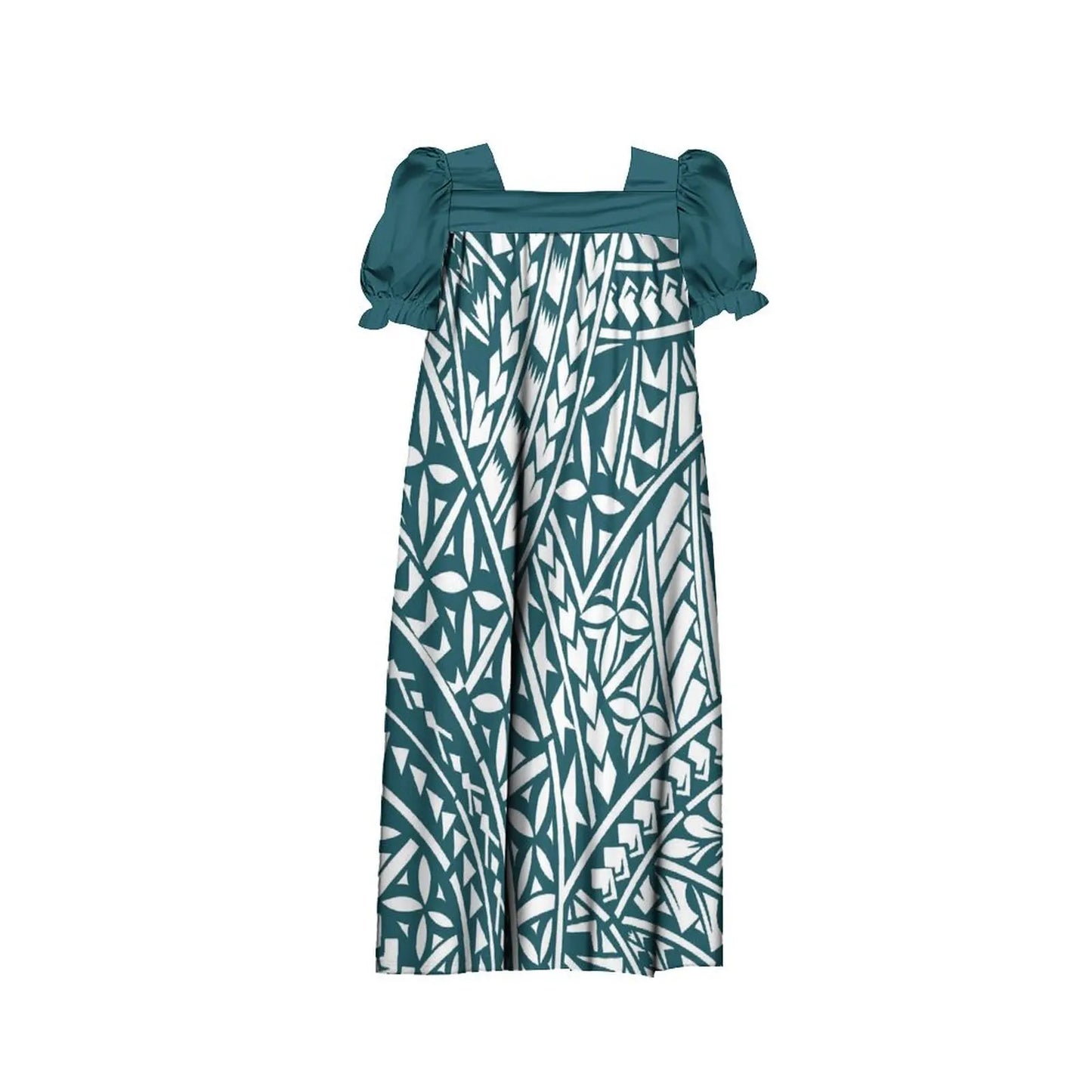 商品No.K0155【購入商品】アロハシャツ 家族(メンズ レディース キッズ) ペアルック ハワイ 結婚式 沖縄 グァム オーストラリア リゾートドレス 色: グリーン×ホワイト サイズ:9XL(10L)まで