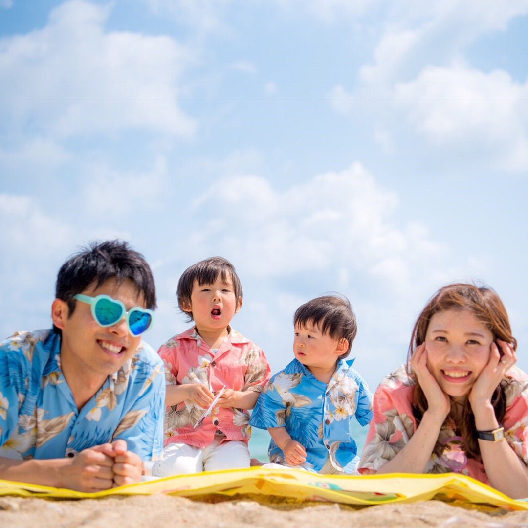 アロハシャツ 子供用 ムームーワンピース 子供用 かりゆしウェアの子供用 <全13色> R1-3-1 R1-4-1 沖縄やハワイでの結婚式にゲスト用レンタル衣装