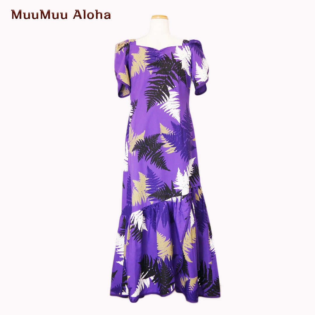 ムームーワンピース(かりゆし)Mermaid Line Mサイズ (1-6)