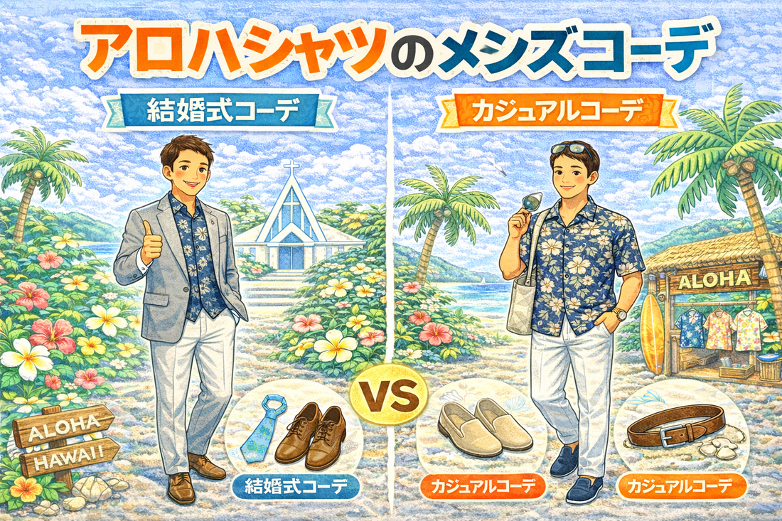 アロハシャツのメンズコーデ【フォーマルコーデ・カジュアルコーデ】