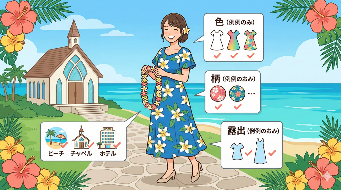 ムームーは結婚式で着てOK？色・柄・露出のNG判定と会場別マナーを解説