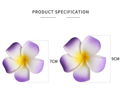 ハワイアン プルメリア フラワー クリップ １２個セット ハワイ 沖縄 結婚式 パーティー グッズとして人気商品