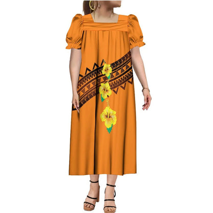 商品No.K0160【購入商品】アロハシャツ 家族（メンズ レディース キッズ） ペアルック ハワイ 結婚式 沖縄 グァム オーストラリア リゾートドレス 色:オレンジ サイズ:9XL(10L)まで