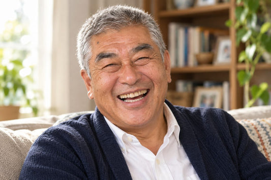 生前の柔らかな笑顔（見本）