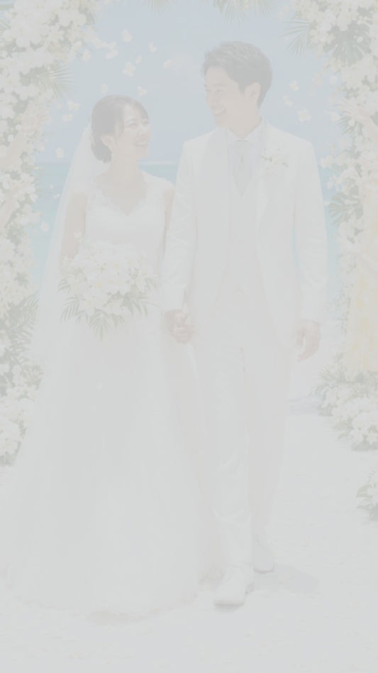 リゾート婚に来てくれたみんなへ。写真とメッセージをひとつのWebページにして、LINEで贈るお礼状の紹介動画（30秒）